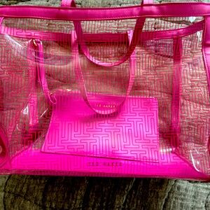 Super cute Ted Baker Clear Bag and clutch wallet